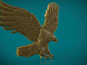 eagle 3d stl model for cnc and 3d print model 3D Print Model