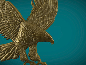 eagle 3d stl model for cnc and 3d print model 3D Print Model