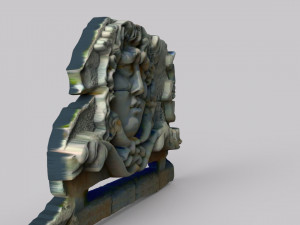 The statue of medusa in apollo temple didyma Modelo 3D