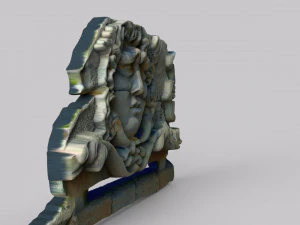 The statue of medusa in apollo temple didyma 3D Model