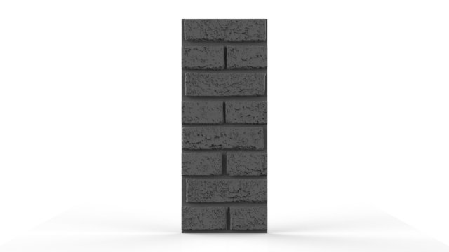 3d seamless brick wall panel Modello 3D .c4d .max .obj .3ds .fbx .stl .blend
