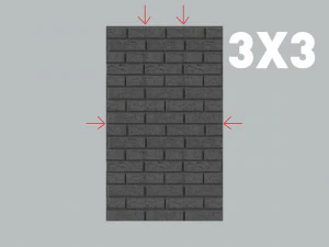 3d seamless brick wall panel 3D Model