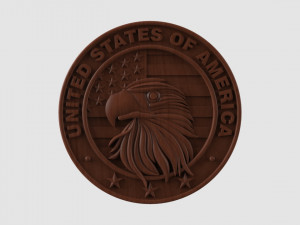 eagle pendant 3d stl model for cnc and 3d print model 3Dプリントモデル
