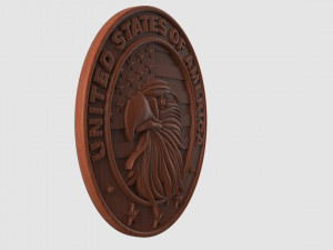 eagle pendant 3d stl model for cnc and 3d print model Model do druku 3D