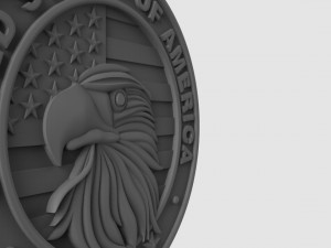 eagle pendant 3d stl model for cnc and 3d print model Model do druku 3D