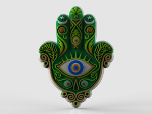 the hand of fatima 3D Print Model