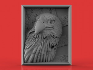 american patriot eagle flag 3D 打印模型