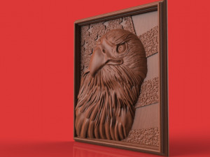 american patriot eagle flag 3D Print Model