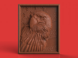 american patriot eagle flag 3D Print Model