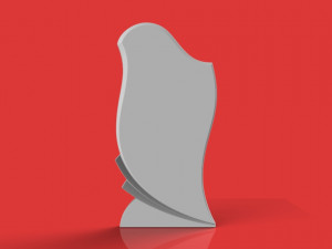 memorial tombstone cnc model 3D Model