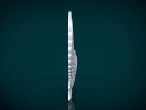 memorial tombstone with swan 3D Model