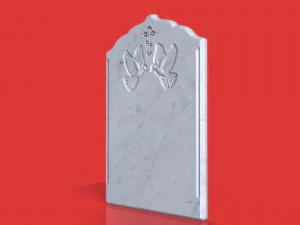 memorial tombstone cnc model 3D Model