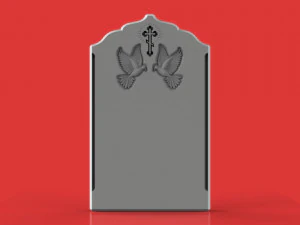 memorial tombstone cnc model 3D Model