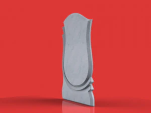 memorial tombstone cnc model 3D Model