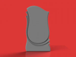 memorial tombstone cnc model 3D Model