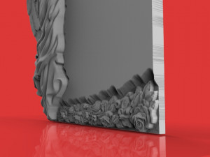 memorial tombstone with angel 3D 모델