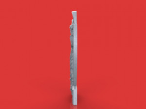 memorial tombstone with angel 3D Model