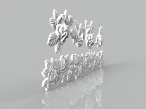 Rose set for cnc and 3d printer 3D Model