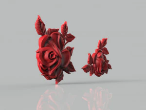 Rose set for cnc and 3d printer 3D Model