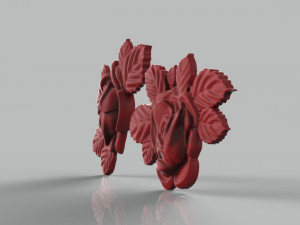Rose set for cnc and 3d printer 3D Model