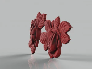 Rose set for cnc and 3d printer 3D Model