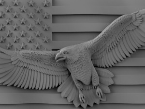 american flag 3Dモデル