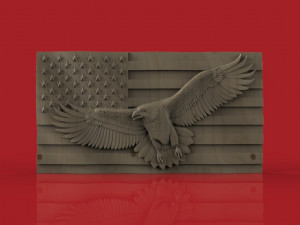american flag 3Dモデル