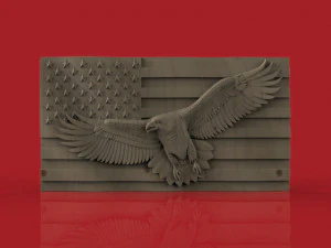 american flag 3D Model