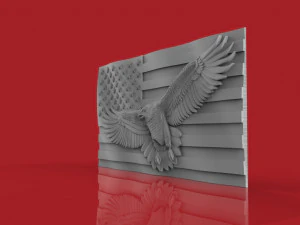 american flag 3D Model