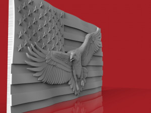 american flag 3Dモデル