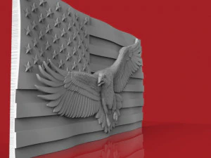 american flag 3D Model