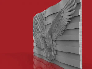 american flag 3D Model