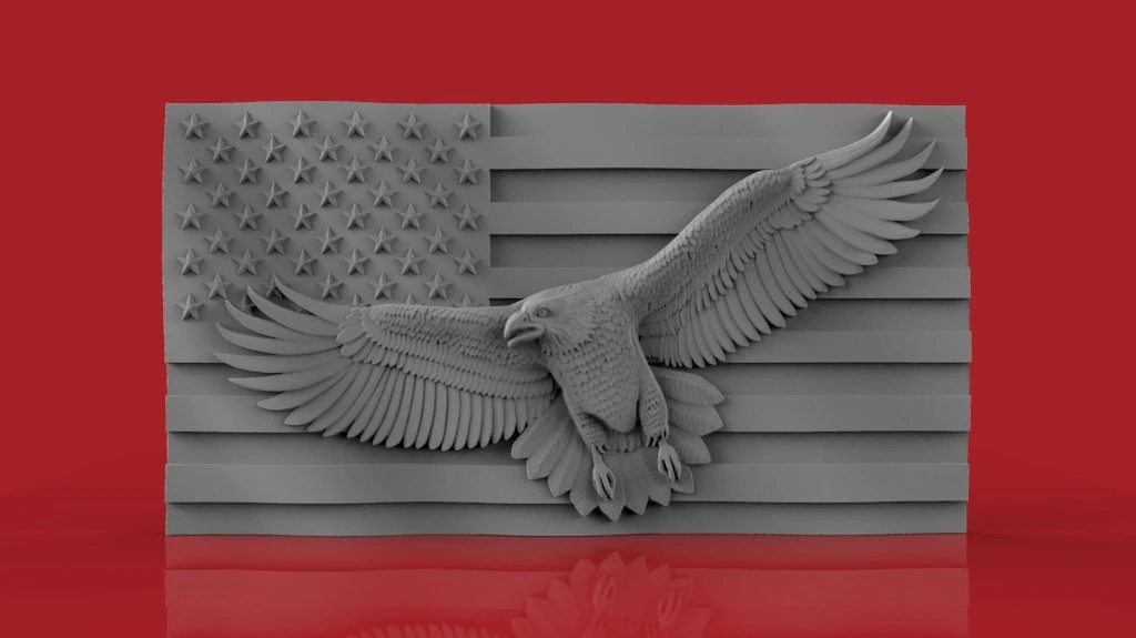 american flag 3D Model .c4d .max .obj .3ds .fbx .stl .blend 