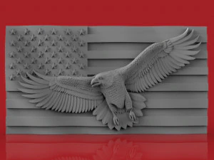 bandera americana Modelo 3D