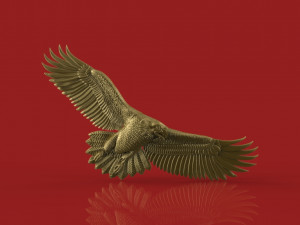 eagle bass relief 3D Model