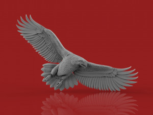 eagle bass relief Modelo 3D