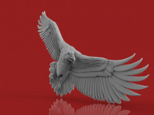 eagle bass relief Modelo 3D