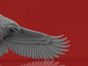 eagle bass relief Modelo 3D