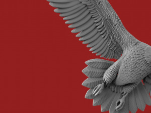 eagle bass relief Modelo 3D