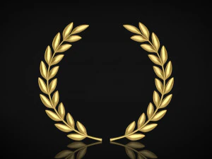 laurel wreaths set 3D Model