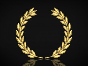 laurel wreaths set 3D Model