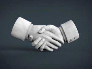 shake hands 3D Print Model