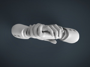 shake hands Modello di stampa 3D
