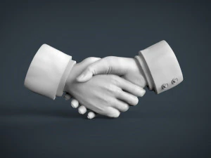 shake hands 3D Print Model