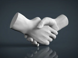 shake hands 3D Print Model