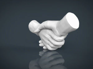 shake hands 3D Print Model
