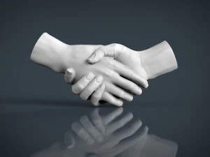 shake hands 3D Print Model