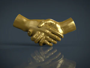 shake hands 3D Print Model