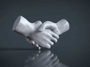 shake hands 3D Print Model