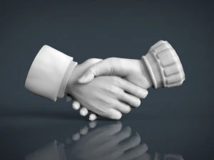 shake hands 3D Print Model